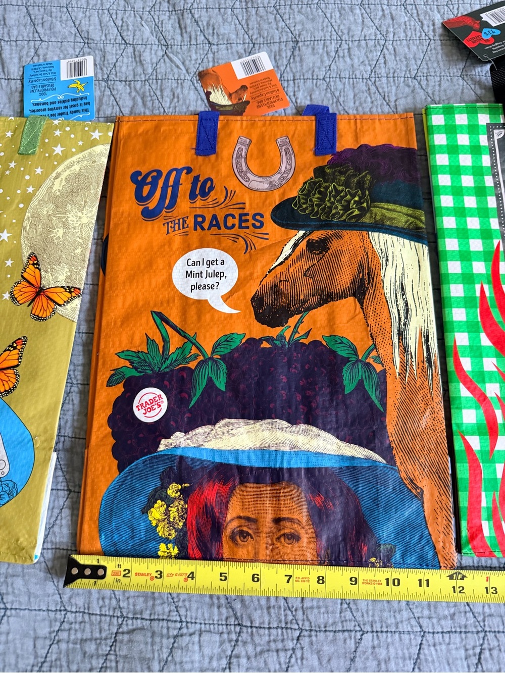 Trader Joe's Mystery Pack 3 Reusable Shopping Bags Alabama, Kentucky, NC NEW - Picture 3 of 6